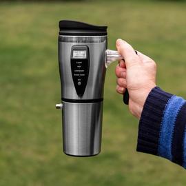 Menkind Heated Black Travel Mug - 500ml