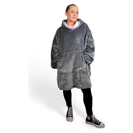 Menkind Grey Huggie Hooded Blanket