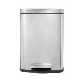 Argos Home 5L Rectangular Bathroom Pedal Bin - Chrome