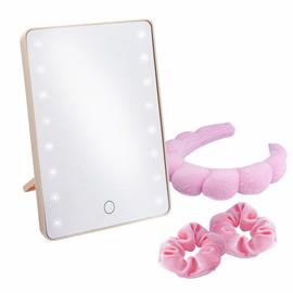 Sensio LED Mirror and Hair Accessory Gift Set