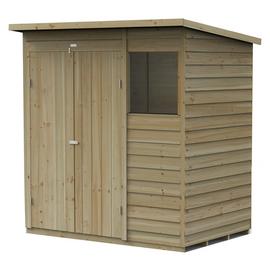 Forest 4Life Overlap 1 Window Pent Shed - 6 x 4ft