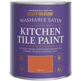 Rust-Oleum Kitchen Tile Satin Paint 750ml - Tiger Tea