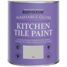 Rust-Oleum Kitchen Tile Gloss Paint 750ml - Flint