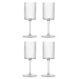 Habitat Ribbed Set of 4 Wine Glasses