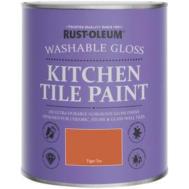 Rust-Oleum Kitchen Tile Gloss Paint 750ml - Tiger Tea