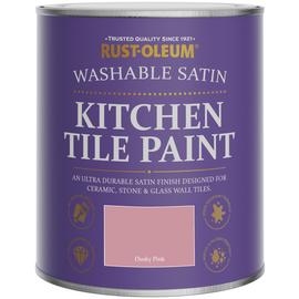 Rust-Oleum Kitchen Tile Satin Paint 750ml - Dusky Pink
