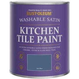 Rust-Oleum Kitchen Tile Satin Paint 750ml - Ink Blue