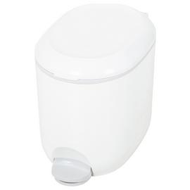 Addis 4 Litre Pedal Bin - White & Grey