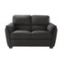 Argos Home New Trieste 2 Seater Leather Mix SofaBlack