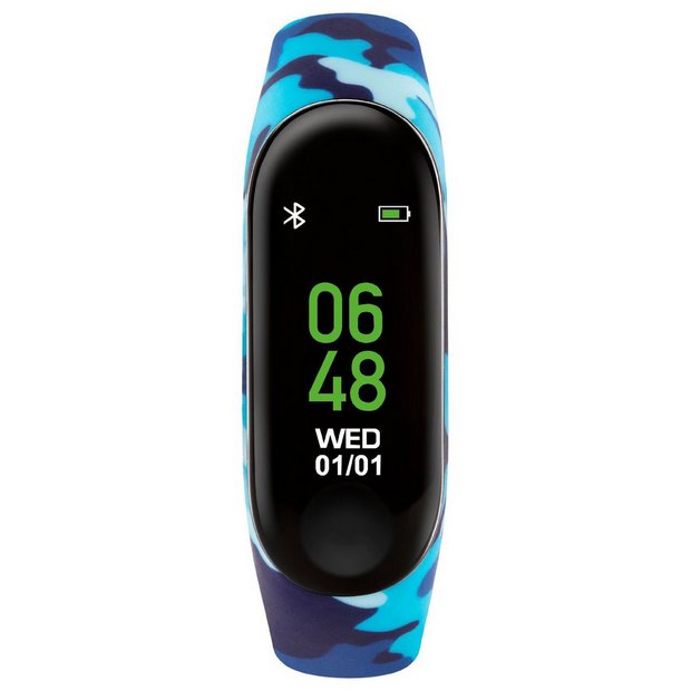 Buy Tikkers Series 1 Kids Smart Fitness Tracker Blue Camouflage