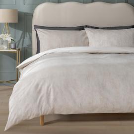 Habitat Metallic Jacquard Cream Bedding Set - King size