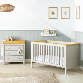 Cuggl Canterbury 2 Piece Nursery Furniture Set - Grey