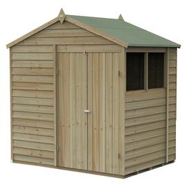 Forest 4Life Overlap 2 Windows Apex Shed - 7 x 5ft