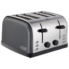 Russell Hobbs Worcester 4 Slice Grey Toaster 28366
