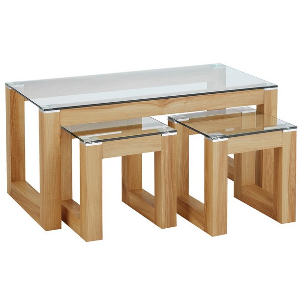 Buy Hygena Cubic Coffee Table Set with 2 Side Tables at Argos.co.uk