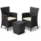 Keter Iowa 2 Seater Rattan Effect Bistro Set with Storage