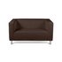 Argos Home Moda Compact 2 Seater Faux Leather SofaBrown