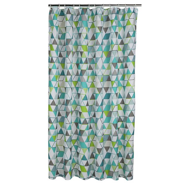 Buy ColourMatch Shower Curtain Geometric at Argos.co.uk Your Online
