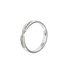 9ct White Gold 010ct tw Diamond Crossover Wedding Ring- 3mm
