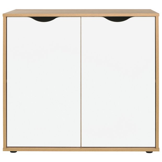 Buy HOME Berkeley Storage Cupboard White and Oak Effect at Argos.co