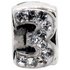 Miss Glitter Sterling Silver Kids Stone Set Number Charm3