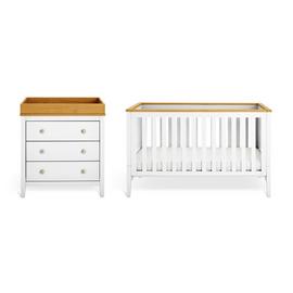 Cuggl Canterbury 2 Piece Nursery Furniture Set - White