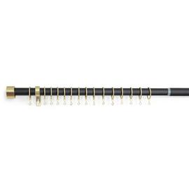 Argos Home Black Extendable Curtain Pole - 110cm - 300cm