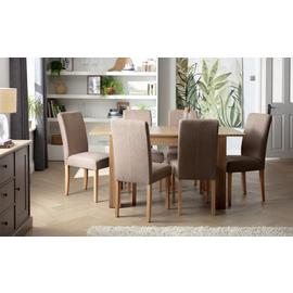 Argos Home Miami Extend Oak Dining Table & 6 Chairs