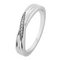 Revere Sterling Silver 0.02ct tw Diamond Crossover Ring - R