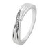 Revere Sterling Silver 0.02ct tw Diamond Crossover Ring - R