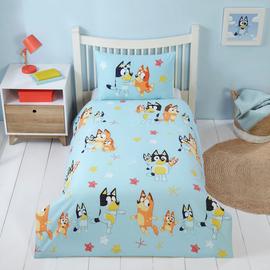 Bluey Celebrate Cotton Blue and White Kids Bedding Set