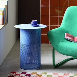 Habitat Anala Round Side Table - Blue