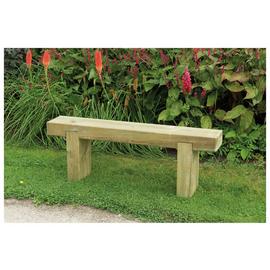 Forest Garden 2 Seater Garden Bench - Natural