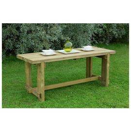 Forest Garden Wooden Garden Table - Natural