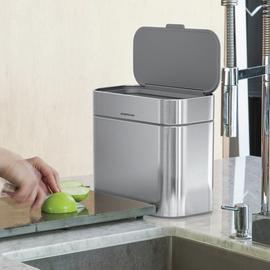 Simplehuman 4 Litre Compost Caddy - Brushed Steel