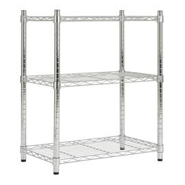 Argos Home Metal 3 Tier Shelving Unit - Chrome
