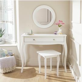 Argos Home Amelie 1 Drawer Dressing Table And Stool -White