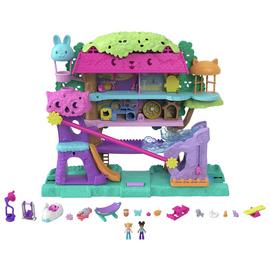 Polly Pocket Pollyville Pet Adventure Treehouse Playset