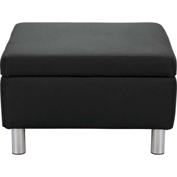 Buy ColourMatch Moda Fabric Footstool Black at Argos.co.uk Your Online Shop for Footstools