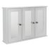 Argos Home 3 Door Mirrored Classic Core Cabinet - White