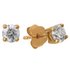 Revere 9ct Yellow Gold Diamond Solitaire Stud Earrings