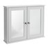 Argos Home 2 Door Mirrored Classic Core Cabinet - White
