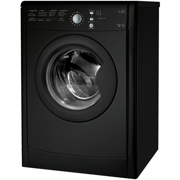 Buy Indesit Ecotime IDVL 75 B R K F/Standing Tumble Dryer Black at