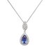 Revere Sterling Silver Pear Pendant 18 Inch Necklace