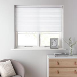 Habitat Day and Night White Roller Blind