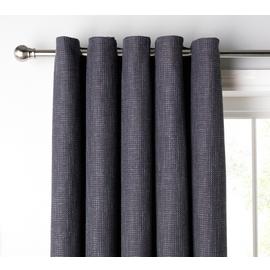 Argos Home Textured Weave Blackout Lined Eyelet Curtains