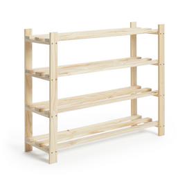 Habitat Karee 4 Shelf Shoe Storage Rack - Pine