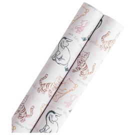 Disney 2 Rolls Winnie The Pooh Wrapping Paper Set