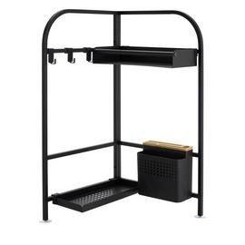 Argos Home 2 Tier Worktop Storage Corner Unit - Black