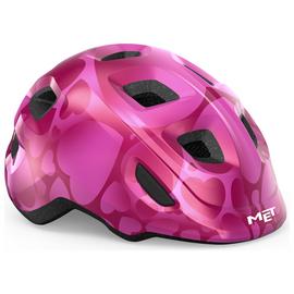 Met Hooray Kids Helmet - Pink Hearts Glossy